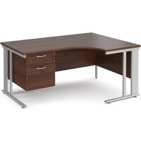 Click to view product details and reviews for Office Desk Right Hand Corner Desk 1600mm With Pedestal Walnut Top With Silver Frame 1200mm Depth Maestro 25 Mcm16erp2sw. Click to view product details and reviews for Office Desk Right Hand Corner Desk 1600mm With Pedestal Walnut Top With Silver Frame 1200mm Depth Maestro 25 Mcm16erp2sw.