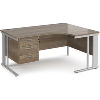 Click to view product details and reviews for Maestro 25 Right Hand Ergonomic Desk 1600mm Wide With 3 Drawer Pedestal Silver Cable Managed Leg Frame Nebraska Oak Top. Click to view product details and reviews for Maestro 25 Right Hand Ergonomic Desk 1600mm Wide With 3 Drawer Pedestal Silver Cable Managed Leg Frame Nebraska Oak Top.