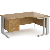 Click to view product details and reviews for Office Desk Right Hand Corner Desk 1600mm With Pedestal Oak Top With Silver Frame 1200mm Depth Maestro 25 Mcm16erp3so. Click to view product details and reviews for Office Desk Right Hand Corner Desk 1600mm With Pedestal Oak Top With Silver Frame 1200mm Depth Maestro 25 Mcm16erp3so.