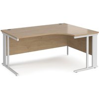 Click to view product details and reviews for Maestro 25 Right Hand Ergonomic Desk 1600mm Wide White Cable Managed Leg Frame Kendal Oak Top. Click to view product details and reviews for Maestro 25 Right Hand Ergonomic Desk 1600mm Wide White Cable Managed Leg Frame Kendal Oak Top.