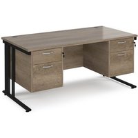 Click to view product details and reviews for Maestro 25 Straight Desk 1600mm X 800mm With Two X 2 Drawer Pedestals Black Cable Managed Leg Frame Nebraska Oak Top. Click to view product details and reviews for Maestro 25 Straight Desk 1600mm X 800mm With Two X 2 Drawer Pedestals Black Cable Managed Leg Frame Nebraska Oak Top.