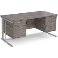 Click to view product details and reviews for Maestro 25 Straight Desk 1600mm X 800mm With 2 And 3 Drawer Pedestals Silver Cable Managed Leg Frame Grey Oak Top. Click to view product details and reviews for Maestro 25 Straight Desk 1600mm X 800mm With 2 And 3 Drawer Pedestals Silver Cable Managed Leg Frame Grey Oak Top.