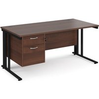Click to view product details and reviews for Office Desk Rectangular Desk 1600mm With Pedestal Walnut Top With Black Frame 800mm Depth Maestro 25 Mcm16p2kw. Click to view product details and reviews for Office Desk Rectangular Desk 1600mm With Pedestal Walnut Top With Black Frame 800mm Depth Maestro 25 Mcm16p2kw.