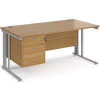 Click to view product details and reviews for Office Desk Rectangular Desk 1600mm With Pedestal Oak Top With Silver Frame 800mm Depth Maestro 25 Mcm16p2so. Click to view product details and reviews for Office Desk Rectangular Desk 1600mm With Pedestal Oak Top With Silver Frame 800mm Depth Maestro 25 Mcm16p2so.