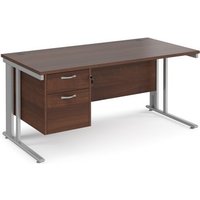 Click to view product details and reviews for Office Desk Rectangular Desk 1600mm With Pedestal Walnut Top With Silver Frame 800mm Depth Maestro 25 Mcm16p2sw. Click to view product details and reviews for Office Desk Rectangular Desk 1600mm With Pedestal Walnut Top With Silver Frame 800mm Depth Maestro 25 Mcm16p2sw.