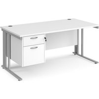 Click to view product details and reviews for Office Desk Rectangular Desk 1600mm With Pedestal White Top With Silver Frame 800mm Depth Maestro 25 Mcm16p2swh. Click to view product details and reviews for Office Desk Rectangular Desk 1600mm With Pedestal White Top With Silver Frame 800mm Depth Maestro 25 Mcm16p2swh.