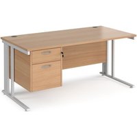Click to view product details and reviews for Office Desk Rectangular Desk 1600mm With Pedestal Beech Top With White Frame 800mm Depth Maestro 25 Mcm16p2whb. Click to view product details and reviews for Office Desk Rectangular Desk 1600mm With Pedestal Beech Top With White Frame 800mm Depth Maestro 25 Mcm16p2whb.