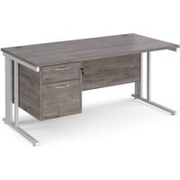 Click to view product details and reviews for Maestro 25 Straight Desk 1600mm X 800mm With 2 Drawer Pedestal White Cable Managed Leg Frame Grey Oak Top. Click to view product details and reviews for Maestro 25 Straight Desk 1600mm X 800mm With 2 Drawer Pedestal White Cable Managed Leg Frame Grey Oak Top.