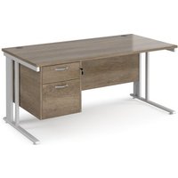 Click to view product details and reviews for Maestro 25 Straight Desk 1600mm X 800mm With 2 Drawer Pedestal White Cable Managed Leg Frame Nebraska Oak Top. Click to view product details and reviews for Maestro 25 Straight Desk 1600mm X 800mm With 2 Drawer Pedestal White Cable Managed Leg Frame Nebraska Oak Top.