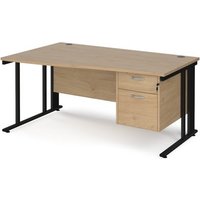 Click to view product details and reviews for Maestro 25 Left Hand Wave Desk 1600mm Wide With 2 Drawer Pedestal Black Cable Managed Leg Frame Kendal Oak Top. Click to view product details and reviews for Maestro 25 Left Hand Wave Desk 1600mm Wide With 2 Drawer Pedestal Black Cable Managed Leg Frame Kendal Oak Top.