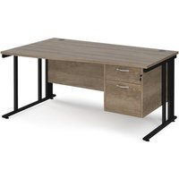Click to view product details and reviews for Maestro 25 Left Hand Wave Desk 1600mm Wide With 2 Drawer Pedestal Black Cable Managed Leg Frame Nebraska Oak Top. Click to view product details and reviews for Maestro 25 Left Hand Wave Desk 1600mm Wide With 2 Drawer Pedestal Black Cable Managed Leg Frame Nebraska Oak Top.
