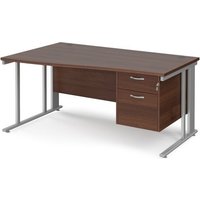 Click to view product details and reviews for Office Desk Left Hand Wave Desk 1600mm With Pedestal Walnut Top With Silver Frame Maestro 25 Mcm16wlp2sw. Click to view product details and reviews for Office Desk Left Hand Wave Desk 1600mm With Pedestal Walnut Top With Silver Frame Maestro 25 Mcm16wlp2sw.