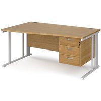 Click to view product details and reviews for Office Desk Left Hand Wave Desk 1600mm With Pedestal Oak Top With White Frame Maestro 25 Mcm16wlp3who. Click to view product details and reviews for Office Desk Left Hand Wave Desk 1600mm With Pedestal Oak Top With White Frame Maestro 25 Mcm16wlp3who.
