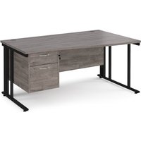 Click to view product details and reviews for Maestro 25 Right Hand Wave Desk 1600mm Wide With 2 Drawer Pedestal Black Cable Managed Leg Frame Grey Oak Top. Click to view product details and reviews for Maestro 25 Right Hand Wave Desk 1600mm Wide With 2 Drawer Pedestal Black Cable Managed Leg Frame Grey Oak Top.