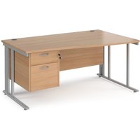 Click to view product details and reviews for Office Desk Right Hand Wave Desk 1600mm With Pedestal Beech Top With Silver Frame Maestro 25 Mcm16wrp2sb. Click to view product details and reviews for Office Desk Right Hand Wave Desk 1600mm With Pedestal Beech Top With Silver Frame Maestro 25 Mcm16wrp2sb.