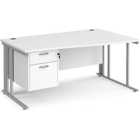Click to view product details and reviews for Office Desk Right Hand Wave Desk 1600mm With Pedestal White Top With Silver Frame Maestro 25 Mcm16wrp2swh. Click to view product details and reviews for Office Desk Right Hand Wave Desk 1600mm With Pedestal White Top With Silver Frame Maestro 25 Mcm16wrp2swh.