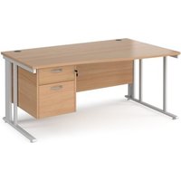 Click to view product details and reviews for Office Desk Right Hand Wave Desk 1600mm With Pedestal Beech Top With White Frame Maestro 25 Mcm16wrp2whb. Click to view product details and reviews for Office Desk Right Hand Wave Desk 1600mm With Pedestal Beech Top With White Frame Maestro 25 Mcm16wrp2whb.