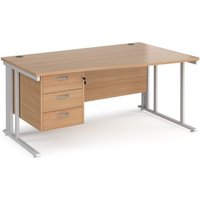 Click to view product details and reviews for Office Desk Right Hand Wave Desk 1600mm With Pedestal Beech Top With White Frame Maestro 25 Mcm16wrp3whb. Click to view product details and reviews for Office Desk Right Hand Wave Desk 1600mm With Pedestal Beech Top With White Frame Maestro 25 Mcm16wrp3whb.