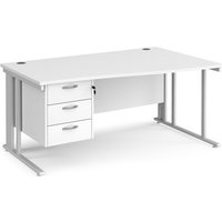 Click to view product details and reviews for Office Desk Right Hand Wave Desk 1600mm With Pedestal White Top With White Frame Maestro 25 Mcm16wrp3whwh. Click to view product details and reviews for Office Desk Right Hand Wave Desk 1600mm With Pedestal White Top With White Frame Maestro 25 Mcm16wrp3whwh.