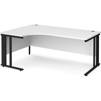 Click to view product details and reviews for Office Desk Left Hand Corner Desk 1800mm White Top With Black Frame 1200mm Depth Maestro 25 Mcm18elkwh. Click to view product details and reviews for Office Desk Left Hand Corner Desk 1800mm White Top With Black Frame 1200mm Depth Maestro 25 Mcm18elkwh.