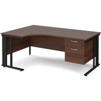 Click to view product details and reviews for Office Desk Left Hand Corner Desk 1800mm With Pedestal Walnut Top With Black Frame 1200mm Depth Maestro 25 Mcm18elp2kw. Click to view product details and reviews for Office Desk Left Hand Corner Desk 1800mm With Pedestal Walnut Top With Black Frame 1200mm Depth Maestro 25 Mcm18elp2kw.
