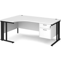 Click to view product details and reviews for Office Desk Left Hand Corner Desk 1800mm With Pedestal White Top With Black Frame 1200mm Depth Maestro 25 Mcm18elp2kwh. Click to view product details and reviews for Office Desk Left Hand Corner Desk 1800mm With Pedestal White Top With Black Frame 1200mm Depth Maestro 25 Mcm18elp2kwh.
