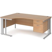 Click to view product details and reviews for Office Desk Left Hand Corner Desk 1800mm With Pedestal Beech Top With Silver Frame 1200mm Depth Maestro 25 Mcm18elp2sb. Click to view product details and reviews for Office Desk Left Hand Corner Desk 1800mm With Pedestal Beech Top With Silver Frame 1200mm Depth Maestro 25 Mcm18elp2sb.