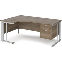Click to view product details and reviews for Maestro 25 Left Hand Ergonomic Desk 1800mm Wide With 2 Drawer Pedestal Silver Cable Managed Leg Frame Nebraska Oak Top. Click to view product details and reviews for Maestro 25 Left Hand Ergonomic Desk 1800mm Wide With 2 Drawer Pedestal Silver Cable Managed Leg Frame Nebraska Oak Top.