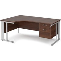 Click to view product details and reviews for Office Desk Left Hand Corner Desk 1800mm With Pedestal Walnut Top With Silver Frame 1200mm Depth Maestro 25 Mcm18elp2sw. Click to view product details and reviews for Office Desk Left Hand Corner Desk 1800mm With Pedestal Walnut Top With Silver Frame 1200mm Depth Maestro 25 Mcm18elp2sw.