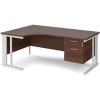 Click to view product details and reviews for Office Desk Left Hand Corner Desk 1800mm With Pedestal Walnut Top With White Frame 1200mm Depth Maestro 25 Mcm18elp2whw. Click to view product details and reviews for Office Desk Left Hand Corner Desk 1800mm With Pedestal Walnut Top With White Frame 1200mm Depth Maestro 25 Mcm18elp2whw.
