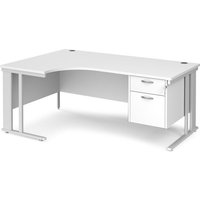 Click to view product details and reviews for Office Desk Left Hand Corner Desk 1800mm With Pedestal White Top With White Frame 1200mm Depth Maestro 25 Mcm18elp2whwh. Click to view product details and reviews for Office Desk Left Hand Corner Desk 1800mm With Pedestal White Top With White Frame 1200mm Depth Maestro 25 Mcm18elp2whwh.