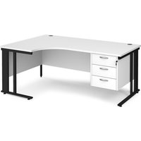 Click to view product details and reviews for Office Desk Left Hand Corner Desk 1800mm With Pedestal White Top With Black Frame 1200mm Depth Maestro 25 Mcm18elp3kwh. Click to view product details and reviews for Office Desk Left Hand Corner Desk 1800mm With Pedestal White Top With Black Frame 1200mm Depth Maestro 25 Mcm18elp3kwh.