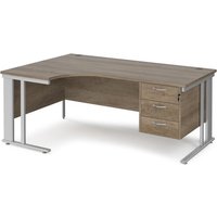 Click to view product details and reviews for Maestro 25 Left Hand Ergonomic Desk 1800mm Wide With 3 Drawer Pedestal Silver Cable Managed Leg Frame Nebraska Oak Top. Click to view product details and reviews for Maestro 25 Left Hand Ergonomic Desk 1800mm Wide With 3 Drawer Pedestal Silver Cable Managed Leg Frame Nebraska Oak Top.