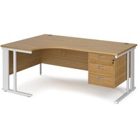 Click to view product details and reviews for Office Desk Left Hand Corner Desk 1800mm With Pedestal Oak Top With White Frame 1200mm Depth Maestro 25 Mcm18elp3who. Click to view product details and reviews for Office Desk Left Hand Corner Desk 1800mm With Pedestal Oak Top With White Frame 1200mm Depth Maestro 25 Mcm18elp3who.