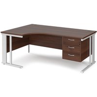 Click to view product details and reviews for Office Desk Left Hand Corner Desk 1800mm With Pedestal Walnut Top With White Frame 1200mm Depth Maestro 25 Mcm18elp3whw. Click to view product details and reviews for Office Desk Left Hand Corner Desk 1800mm With Pedestal Walnut Top With White Frame 1200mm Depth Maestro 25 Mcm18elp3whw.