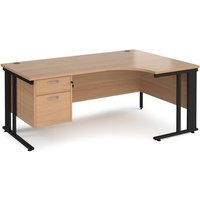 Click to view product details and reviews for Office Desk Right Hand Corner Desk 1800mm With Pedestal Beech Top With Black Frame 1200mm Depth Maestro 25 Mcm18erp2kb. Click to view product details and reviews for Office Desk Right Hand Corner Desk 1800mm With Pedestal Beech Top With Black Frame 1200mm Depth Maestro 25 Mcm18erp2kb.