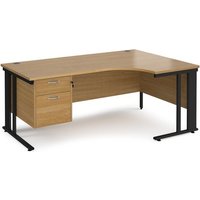 Click to view product details and reviews for Office Desk Right Hand Corner Desk 1800mm With Pedestal Oak Top With Black Frame 1200mm Depth Maestro 25 Mcm18erp2ko. Click to view product details and reviews for Office Desk Right Hand Corner Desk 1800mm With Pedestal Oak Top With Black Frame 1200mm Depth Maestro 25 Mcm18erp2ko.