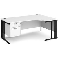 Click to view product details and reviews for Office Desk Right Hand Corner Desk 1800mm With Pedestal White Top With Black Frame 1200mm Depth Maestro 25 Mcm18erp2kwh. Click to view product details and reviews for Office Desk Right Hand Corner Desk 1800mm With Pedestal White Top With Black Frame 1200mm Depth Maestro 25 Mcm18erp2kwh.