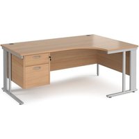 Click to view product details and reviews for Office Desk Right Hand Corner Desk 1800mm With Pedestal Beech Top With Silver Frame 1200mm Depth Maestro 25 Mcm18erp2sb. Click to view product details and reviews for Office Desk Right Hand Corner Desk 1800mm With Pedestal Beech Top With Silver Frame 1200mm Depth Maestro 25 Mcm18erp2sb.