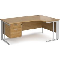 Click to view product details and reviews for Office Desk Right Hand Corner Desk 1800mm With Pedestal Oak Top With Silver Frame 1200mm Depth Maestro 25 Mcm18erp2so. Click to view product details and reviews for Office Desk Right Hand Corner Desk 1800mm With Pedestal Oak Top With Silver Frame 1200mm Depth Maestro 25 Mcm18erp2so.