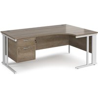 Click to view product details and reviews for Maestro 25 Right Hand Ergonomic Desk 1800mm Wide With 2 Drawer Pedestal White Cable Managed Leg Frame Nebraska Oak Top. Click to view product details and reviews for Maestro 25 Right Hand Ergonomic Desk 1800mm Wide With 2 Drawer Pedestal White Cable Managed Leg Frame Nebraska Oak Top.