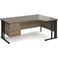 Click to view product details and reviews for Maestro 25 Right Hand Ergonomic Desk 1800mm Wide With 3 Drawer Pedestal Black Cable Managed Leg Frame Nebraska Oak Top. Click to view product details and reviews for Maestro 25 Right Hand Ergonomic Desk 1800mm Wide With 3 Drawer Pedestal Black Cable Managed Leg Frame Nebraska Oak Top.