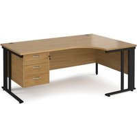 Click to view product details and reviews for Office Desk Right Hand Corner Desk 1800mm With Pedestal Oak Top With Black Frame 1200mm Depth Maestro 25 Mcm18erp3ko. Click to view product details and reviews for Office Desk Right Hand Corner Desk 1800mm With Pedestal Oak Top With Black Frame 1200mm Depth Maestro 25 Mcm18erp3ko.