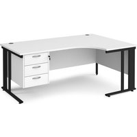 Click to view product details and reviews for Office Desk Right Hand Corner Desk 1800mm With Pedestal White Top With Black Frame 1200mm Depth Maestro 25 Mcm18erp3kwh. Click to view product details and reviews for Office Desk Right Hand Corner Desk 1800mm With Pedestal White Top With Black Frame 1200mm Depth Maestro 25 Mcm18erp3kwh.