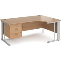 Click to view product details and reviews for Office Desk Right Hand Corner Desk 1800mm With Pedestal Beech Top With Silver Frame 1200mm Depth Maestro 25 Mcm18erp3sb. Click to view product details and reviews for Office Desk Right Hand Corner Desk 1800mm With Pedestal Beech Top With Silver Frame 1200mm Depth Maestro 25 Mcm18erp3sb.