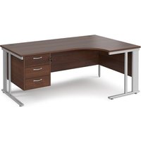 Click to view product details and reviews for Office Desk Right Hand Corner Desk 1800mm With Pedestal Walnut Top With Silver Frame 1200mm Depth Maestro 25 Mcm18erp3sw. Click to view product details and reviews for Office Desk Right Hand Corner Desk 1800mm With Pedestal Walnut Top With Silver Frame 1200mm Depth Maestro 25 Mcm18erp3sw.