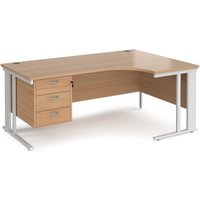 Click to view product details and reviews for Office Desk Right Hand Corner Desk 1800mm With Pedestal Beech Top With White Frame 1200mm Depth Maestro 25 Mcm18erp3whb. Click to view product details and reviews for Office Desk Right Hand Corner Desk 1800mm With Pedestal Beech Top With White Frame 1200mm Depth Maestro 25 Mcm18erp3whb.