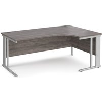 Click to view product details and reviews for Maestro 25 Right Hand Ergonomic Desk 1800mm Wide Silver Cable Managed Leg Frame Grey Oak Top. Click to view product details and reviews for Maestro 25 Right Hand Ergonomic Desk 1800mm Wide Silver Cable Managed Leg Frame Grey Oak Top.