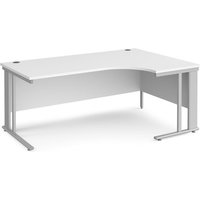 Click to view product details and reviews for Office Desk Right Hand Corner Desk 1800mm White Top With Silver Frame 1200mm Depth Maestro 25 Mcm18erswh. Click to view product details and reviews for Office Desk Right Hand Corner Desk 1800mm White Top With Silver Frame 1200mm Depth Maestro 25 Mcm18erswh.