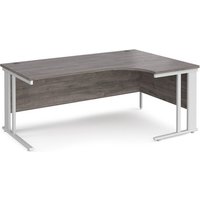 Click to view product details and reviews for Maestro 25 Right Hand Ergonomic Desk 1800mm Wide White Cable Managed Leg Frame Grey Oak Top. Click to view product details and reviews for Maestro 25 Right Hand Ergonomic Desk 1800mm Wide White Cable Managed Leg Frame Grey Oak Top.
